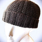 Charcoal Gray Topper Beanie