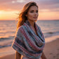 Variegated Colors Wool Scarf