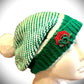 Green and White Holiday Hat