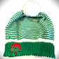 Green and White Holiday Hat