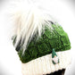 Green Slouchy with White Brim