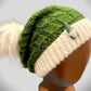 Green Slouchy with White Brim