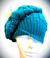 Turquoise Cabled Slouchy
