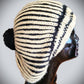 Black and Gold Brioche Cap -  Shop hand knitted warm hats/caps for men, women and kinds online - UNEEKHATS