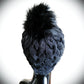 Black Cabled Beauty -  Shop hand knitted warm hats/caps for men, women and kinds online - UNEEKHATS