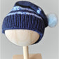 Navy Blue Slouchy Hat -  Shop hand knitted warm hats/caps for men, women and kinds online - UNEEKHATS