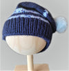 Navy Blue Slouchy Hat -  Shop hand knitted warm hats/caps for men, women and kinds online - UNEEKHATS