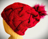 Brick Red Cabled Beauty -  Shop hand knitted warm hats/caps for men, women and kinds online - UNEEKHATS