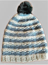 Green/Mint Green Stripe -  Shop hand knitted warm hats/caps for men, women and kinds online - UNEEKHATS