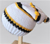Toddler Black/Gold/White Slouchy -  Shop hand knitted warm hats/caps for men, women and kinds online - UNEEKHATS