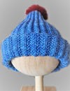Super Slouchy Bright Blue Cap -  Shop hand knitted warm hats/caps for men, women and kinds online - UNEEKHATS