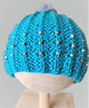 Turquoise Ribbed Hat -  Shop hand knitted warm hats/caps for men, women and kinds online - UNEEKHATS