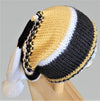 Gold Black and White Slouchy -  Shop hand knitted warm hats/caps for men, women and kinds online - UNEEKHATS