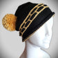Knitted Black & Gold Hat