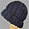 Bulky Black Watchcap/Slouchy -  Shop hand knitted warm hats/caps for men, women and kinds online - UNEEKHATS