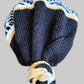 Slouchy Hat Black White Gold