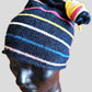 Black Striped Wool Hat. -  Shop hand knitted warm hats/caps for men, women and kinds online - UNEEKHATS