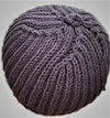 Brioche Black Topper -  Shop hand knitted warm hats/caps for men, women and kinds online - UNEEKHATS