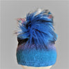 Turquoise/Blue/Black Wool Hat -  Shop hand knitted warm hats/caps for men, women and kinds online - UNEEKHATS