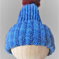Super Slouchy Bright Blue Cap -  Shop hand knitted warm hats/caps for men, women and kinds online - UNEEKHATS