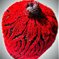 Hand Knitted Red Hat in the Brioche style