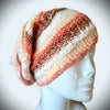 Coral Striped Cotton Hat -  Shop hand knitted warm hats/caps for men, women and kinds online - UNEEKHATS