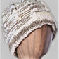 Toffee and White Slouchy -  Shop hand knitted warm hats/caps for men, women and kinds online - UNEEKHATS
