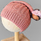 Light Corral slouchy Hat -  Shop hand knitted warm hats/caps for men, women and kinds online - UNEEKHATS