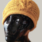 Gold Silk/Cotton Cabled Cap -  Shop hand knitted warm hats/caps for men, women and kinds online - UNEEKHATS