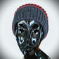 Red and Charcoal Gray Brioche Hat -  Shop hand knitted warm hats/caps for men, women and kinds online - UNEEKHATS