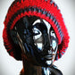 Charcoal Gray/Red Brioche Hat -  Shop hand knitted warm hats/caps for men, women and kinds online - UNEEKHATS