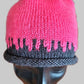 Hot Pink and Gray Slouchy -  Shop hand knitted warm hats/caps for men, women and kinds online - UNEEKHATS