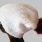 White Kid Mohair/Silk Slouchy -  Shop hand knitted warm hats/caps for men, women and kinds online - UNEEKHATS