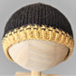 Gold & Black Beanie -  Shop hand knitted warm hats/caps for men, women and kinds online - UNEEKHATS