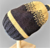 Black and Gold Slouchy -  Shop hand knitted warm hats/caps for men, women and kinds online - UNEEKHATS