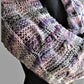 Scarf in Variegate Blue, Lavender and White -  Shop hand knitted warm hats/caps for men, women and kinds online - UNEEKHATS