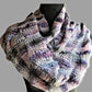 Scarf in Variegate Blue, Lavender and White -  Shop hand knitted warm hats/caps for men, women and kinds online - UNEEKHATS
