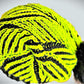 Hand knitted hat. Neon & Black in color.