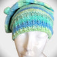 Cotton Hat in Blues and Greens -  Shop hand knitted warm hats/caps for men, women and kinds online - UNEEKHATS