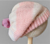 Pink and White Striped Hat -  Shop hand knitted warm hats/caps for men, women and kinds online - UNEEKHATS