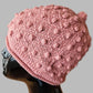 Rose Pink Bobbled Cap -  Shop hand knitted warm hats/caps for men, women and kinds online - UNEEKHATS
