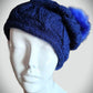 Royal Blue Cabled Beauty -  Shop hand knitted warm hats/caps for men, women and kinds online - UNEEKHATS