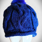 Royal Blue Cabled Beauty -  Shop hand knitted warm hats/caps for men, women and kinds online - UNEEKHATS