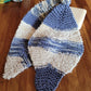 Slate Blue/White Washcloth -  Shop hand knitted warm hats/caps for men, women and kinds online - UNEEKHATS