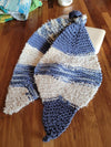 Slate Blue/White Washcloth -  Shop hand knitted warm hats/caps for men, women and kinds online - UNEEKHATS
