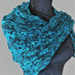 Turquoise and Black Shawl -  Shop hand knitted warm hats/caps for men, women and kinds online - UNEEKHATS